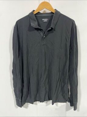 UNTUCKit Men's Long Sleeve Polo in Black